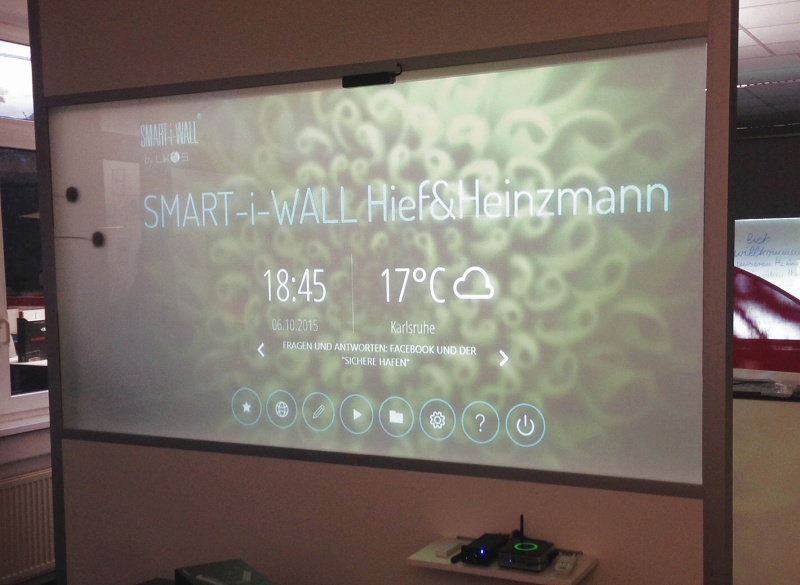 A következő interaktív SMART-i-WALL fal Németországban 